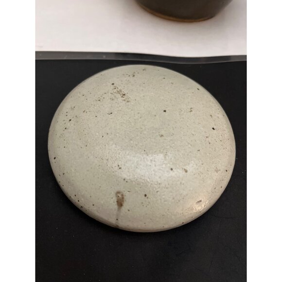 Bill Beisser Glazed Stoneware Pottery Jar With Lid, Signed, 81/4” - Picture 6 of 12